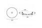 Umywalka Catalano Zero, nablatowa, okrągła, 45cm, biały