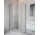 Kabina asymetryczna 80x100 Essenza New PTJ  Radaway profil chrom, drzwi lewe na długiej ściance, szkło przejrzyste, 385010-01-01L+385055-01-01