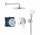 Zestaw prysznicowy Grohe Eurosmart Cosmopolitan Tempesta 210, z deszczownicą, chrom