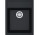 Zlewozmywak Franke 1-komorowy Sirius SID 610-40 Tectonite 43x53cm wbudowywany - onyx