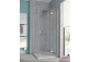 Drzwi prysznicowe Kermi Raya 90 cm, wahadłowe 1-skrzydłowe z polem stałym, wersja lewa