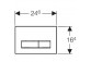 Przycisk uruchamiający Geberit Sigma 50, przedni, do spłuczek podtynkowych, biały