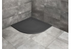 Brodzik Radaway Kyntos A, półokrągły, 100x100, konglomerat, antracyt