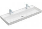 Umywalka meblowa Villeroy&Boch Collaro, 120x47cm, bez przelewu, CeramicPlus, Stone White