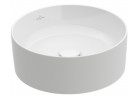 Umywalka nablatowa Villeroy&Boch Collaro, 40cm, bez przelewu, CeramicPlus, Stone White