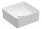 Umywalka nablatowa Villeroy&Boch Collaro, 38x38cm, bez przelewu, CeramicPlus, Stone White