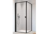 Drzwi prysznicowe Radaway Nes Black KDJ I Frame 100, lewe, czarna ramka, 1000x2000mm
