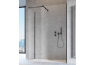 Ścianka do kabiny prysznicowej Radaway Modo X Black III, przejrzysta, czarny profil, 900x2000mm