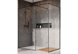 Ścianka do kabiny prysznicowej Radaway Modo X Black III Frame, czarna ramka, 500x2000mm