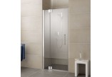 Drzwi prysznicowe Kermi Pasa XP 140x185cm, wahadłowe, jednoskrzydłowe z elementem stałym, prawe.- sanitbuy.pl