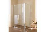 Drzwi prysznicowe Kermi Pasa XP 110x185cm, wahadłowe, jednoskrzydłowe, z polami stałymi