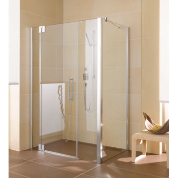 Drzwi prysznicowe Kermi Pasa XP 180x185cm, wahadłowe, jednoskrzydłowe, z polami stałymi- sanitbuy.pl