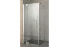 Drzwi prysznicowe Kermi Pasa XP 100x185cm, wahadłowe, jednoskrzydłowe z elementem stałym do ścianki bocznej