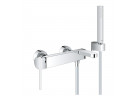Bateria wannowa Grohe Plus, ścienna, jednouchwytowa, przełącznik automatyczny, z zestawem natryskowym, chrom