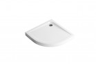 Brodzik półokrągły, wysoki - compact Excellent Sense 100x100, akrylowy, biały