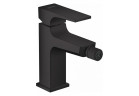 Bateria bidetowa stojąca Hansgrohe Metropol, korek push-open, czarny mat
