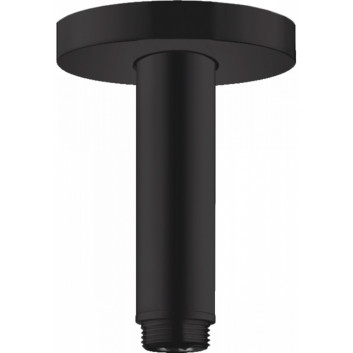 Przyłącze sufitowe deszczownicy Hansgrohe, 10cm, czarny mat