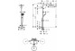 Komplet prysznicowy Hansgrohe Showerpipe Raindance Select S 240 1jet P, bateria termostatyczna, czarny mat