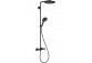 Komplet prysznicowy Hansgrohe Showerpipe Raindance Select S 240 1jet P, bateria termostatyczna, czarny mat