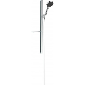 Zestaw prysznicowy Hansgrohe Rainfinity 130 3jet, drążek 90cm z mydelniczką, chrom