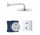 Zestaw prysznicowy Grohe Tempesta 210, podtynkowy, bateria termostatyczna, chrom
