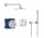 Zestaw prysznicowy Grohe Grohtherm, podtynkowy, deszczownica 210mm, bateria termostatyczna, chrom