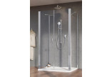 Drzwi prysznicowe Radaway Nes DWD+2S 90, przejrzyste, dwuskrzydłowe, 900x2000mm, profil chrom