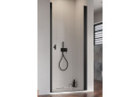 Drzwi prysznicowe do wnęki Radaway Nes Black DWJ I 70, przejrzyste, prawe, 680-710x2000mm, czarny profil