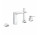 Bateria wannowa 4-otworowa Grohe Allure Brilliant, chrom