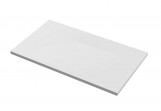 Brodzik akrylowy prostokątny Excellent Zero 140x80 cm niski z klapką, biały