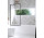 Parawan nawannowy Radaway Modo New Black PNJ Frame 60, szkło przejrzyste, czarna ramka, 600-610x1500mm, czarny profil