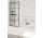 Parawan nawannowy Radaway Modo New Black PNJ Factory 80, szkło przejrzyste, czarny wzór, 800-810x1500mm, czarny profil