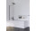 Parawan nawannowy Radaway Idea Black PNJ 100, szkło przejrzyste, 1000-1010x1500mm, czarny profil