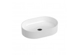 Umywalka nablatowa Ravak Ceramic Slim O, 55x37cm, owalna, biała