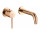 Bateria umywalkowa Rea Lungo podtynkowa, 2-otworowa, rose gold