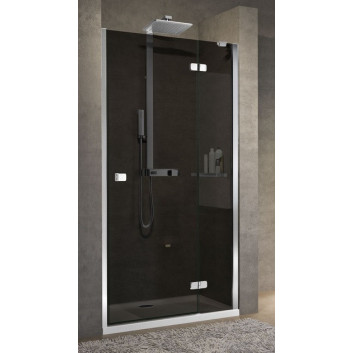 Drzwi prysznicowe do wnęki Novellini Brera G, 84-86x200cm, szkło przejrzyste, profil chrom