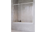 Parawan nawannowy Radaway Idea PN DWJ 150, lewy, przesuwny, szkło przejrzyste, 150x150cm, profil chrom