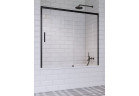 Parawan nawannowy Radaway Idea Black PN DWJ 140, prawy, przesuwny, szkło przejrzyste, 140x150cm, czarny profil