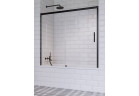 Parawan nawannowy Radaway Idea Black PN DWJ 150, lewy, przesuwny, szkło przejrzyste, 150x150cm, czarny profil