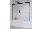 Parawan nawannowy Radaway Idea Black PN DWD 180, rozsuwany, szkło przejrzyste, 180x150cm, czarny profil