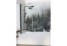 Parawan nawannowy Radaway Essenza New Black PND II 100, lewy, szkło przejrzyste, 100x150cm, czarny profil