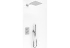 Zestaw prysznicowy Kohlman Excelent z baterią termostatyczną, deszczownica 20 cm chrom