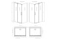 Front kabiny prysznicowej Radaway Espera Pro KDJ 100, lewy, 1000x2000mm, profil chrom