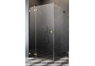 Drzwi kabiny Radaway Essenza Pro Gold KDJ 80, lewe, 800x2000mm, szkło przejrzyste, złoty profil