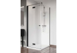 Drzwi do kabiny prysznicowej Radaway Nes 8 Black KDJ B 80, lewe, składane, 800x2000mm, czarny profil