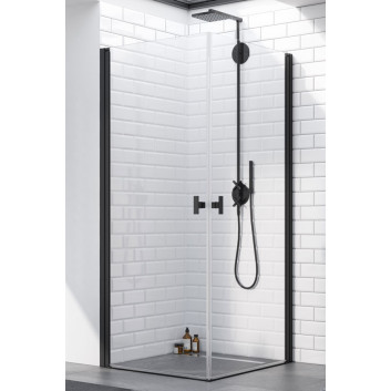 Drzwi do kabiny prysznicowej Radaway Nes 8 Black KDJ B 100, prawe, składane, 1000x2000mm, czarny profil