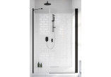 Drzwi prysznicowe do wnęki Radaway Nes 8 Black DWS I 140, prawe, szkło przejrzyste, 1400x2000mm, czarny profil