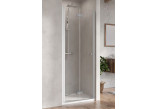 Drzwi prysznicowe do wnęki Radaway Nes 8 DWB 80, lewe, składane, szkło przejrzyste, 800x2000mm, profil chrom