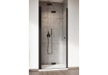 Drzwi prysznicowe do wnęki Radaway Nes 8 Black DWB 70, lewe, składane, szkło przejrzyste, 700x2000mm, czarny profil