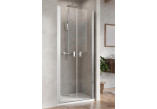Część lewa drzwi prysznicowych do wnęki Radaway Nes 8 DWD 55, szkło przejrzyste, 55x200cm, profil chrom